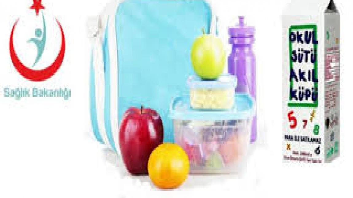 Sağlık Bakanlığının ilkokullara yönelik beslenme çantası için hazırladığı örnek menü